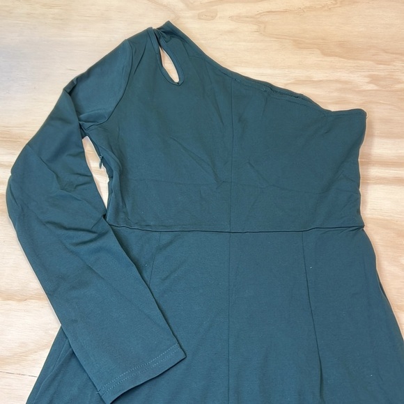 Green One Shoulder Cocktail Dress Size S - Picture 8 of 9